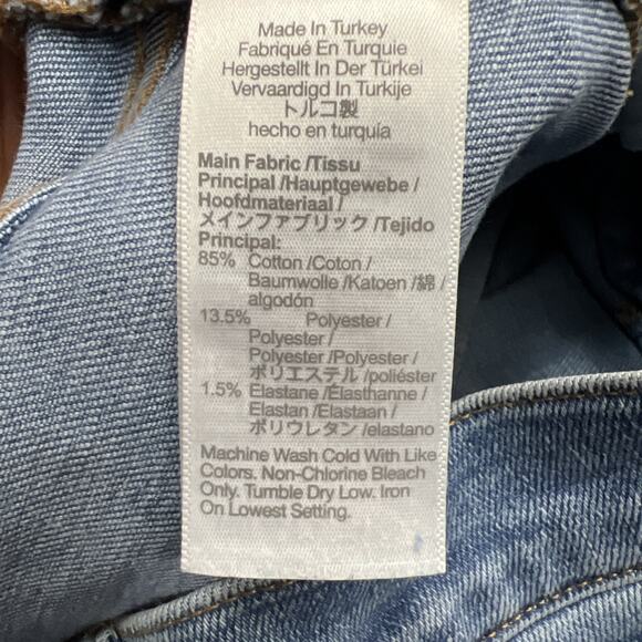 Madewell Mid-Rise Kick Out Stretch Womens Jeans Blue Size 32 Petite - Picture 10 of 11